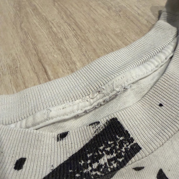 Vintage 90s Raiders AOP T Shirt Magic Johnson Mens Medium NFL All Over Print - Picture 2 of 6